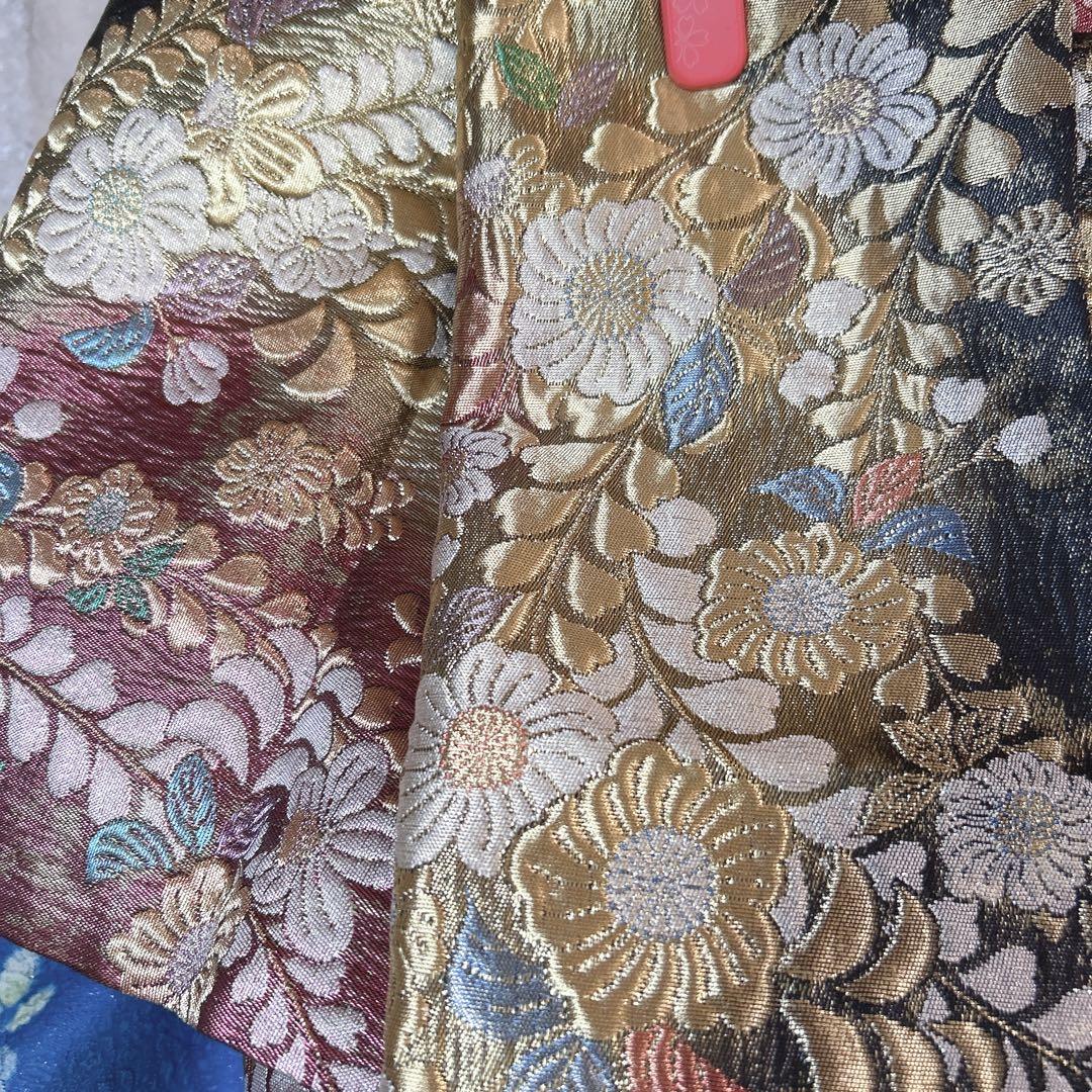 振袖➕長襦袢フルセット　辻が花　正絹　着物　水色　手絞り　豪華　可愛い　p1