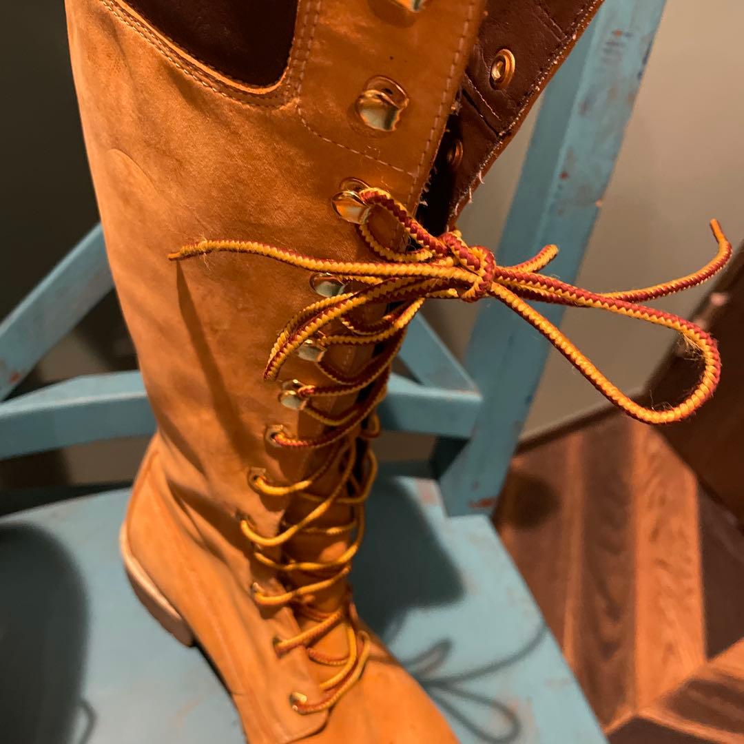 R*I様 Timberlandベージュ スエード ロングブーツ貴重