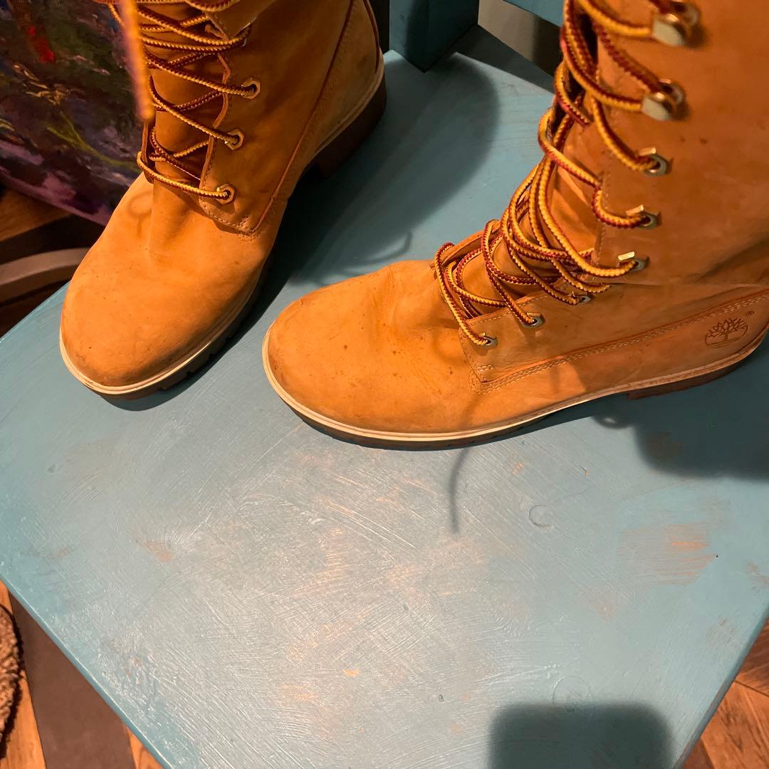 R*I様 Timberlandベージュ スエード ロングブーツ貴重