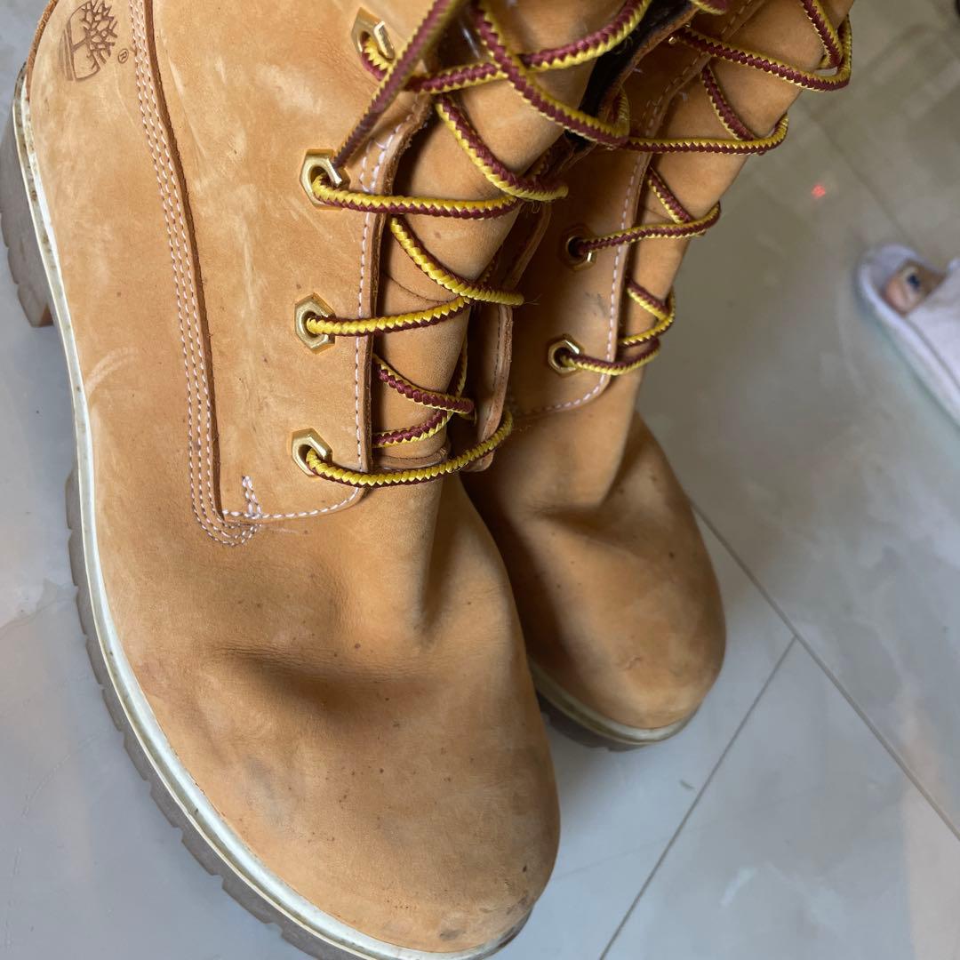 R*I様 Timberlandベージュ スエード ロングブーツ貴重