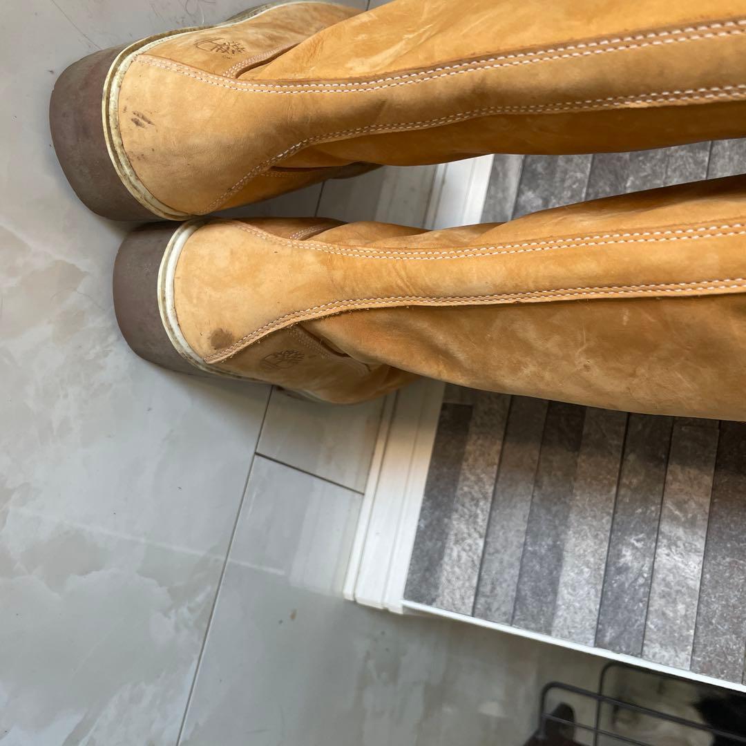 R*I様 Timberlandベージュ スエード ロングブーツ貴重