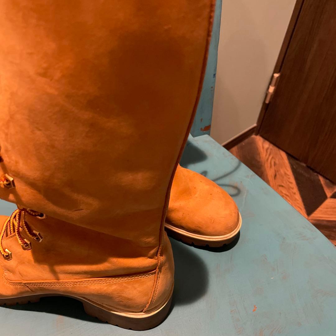 R*I様 Timberlandベージュ スエード ロングブーツ貴重