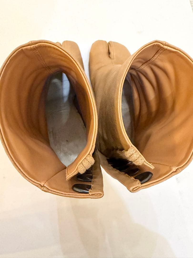 マルジェラ　maison margiela 足袋　ブーツ　37 ベージュ
