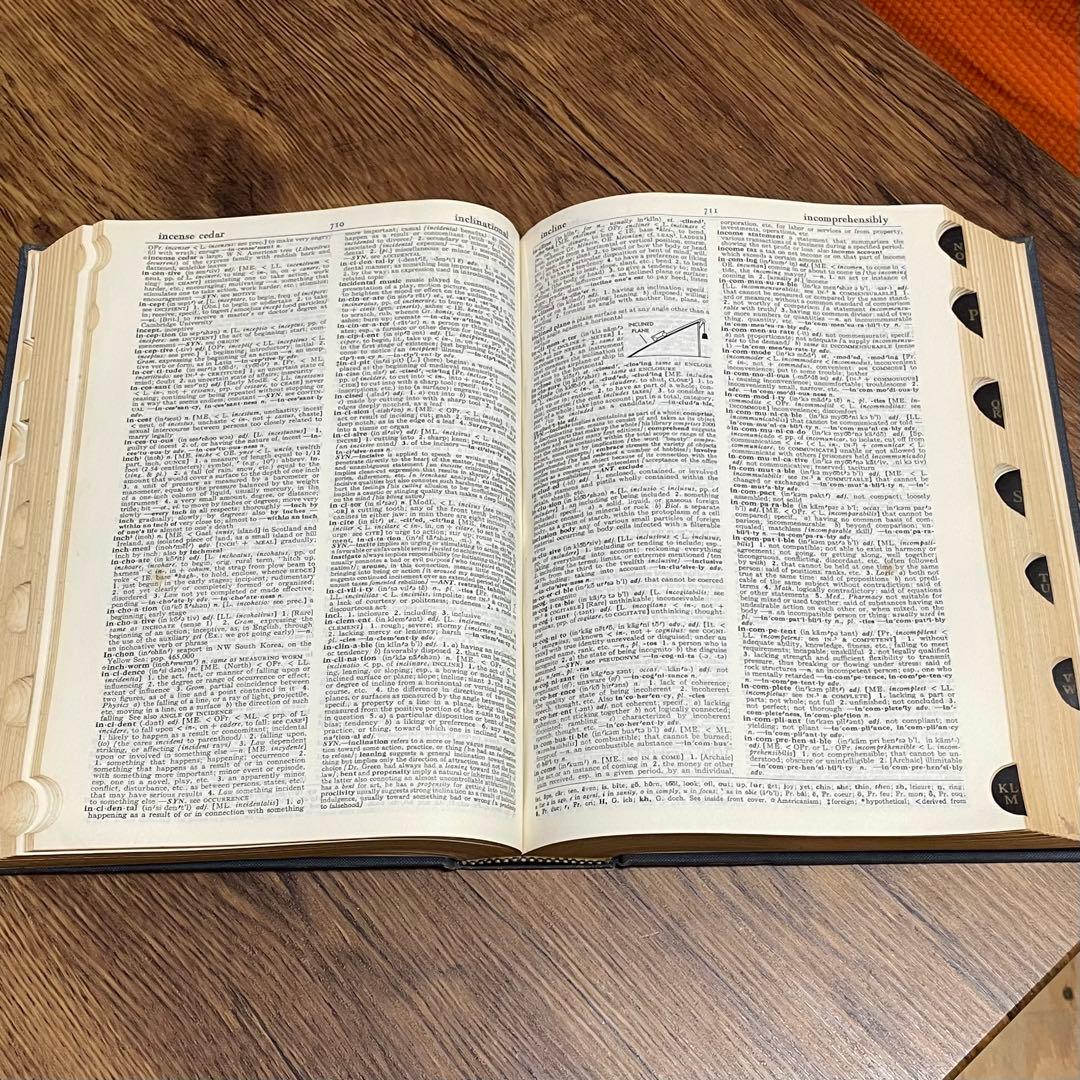 1970年 WEBSTER'S NEW WORLD DICTIONARY