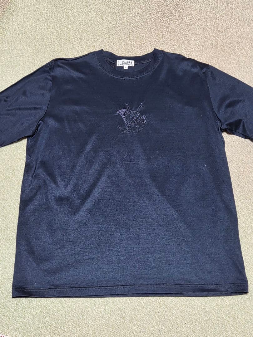 ◆HERMES◆Tシャツ◆メンズ◆紺◆