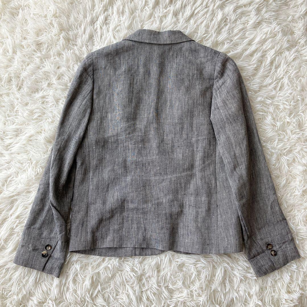 極美品✨MARGARET HOWELL テーラードジャケット リネン 背抜き S