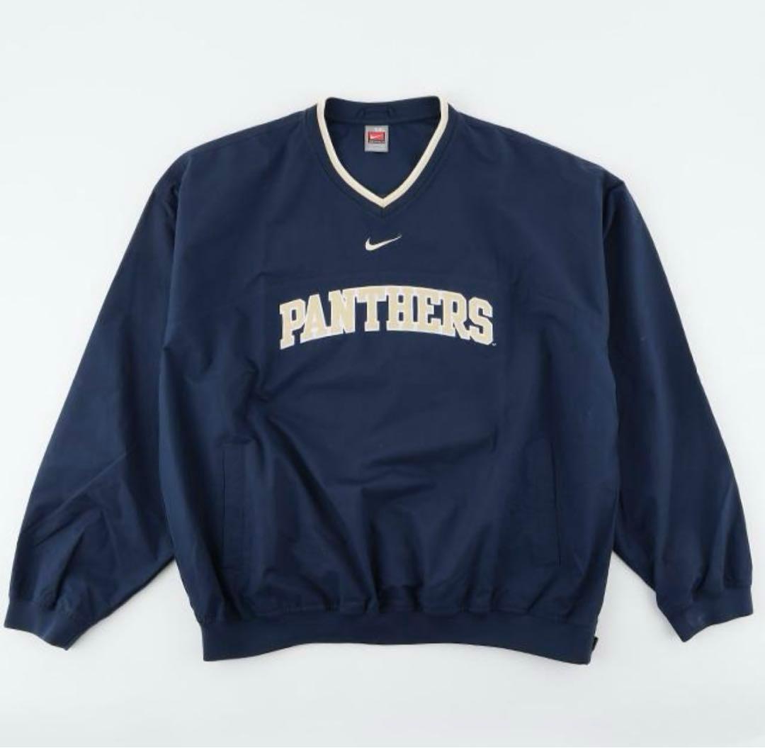 ナイキ パンサーズ 2XL ゲームシャツ プルオーバー 紺