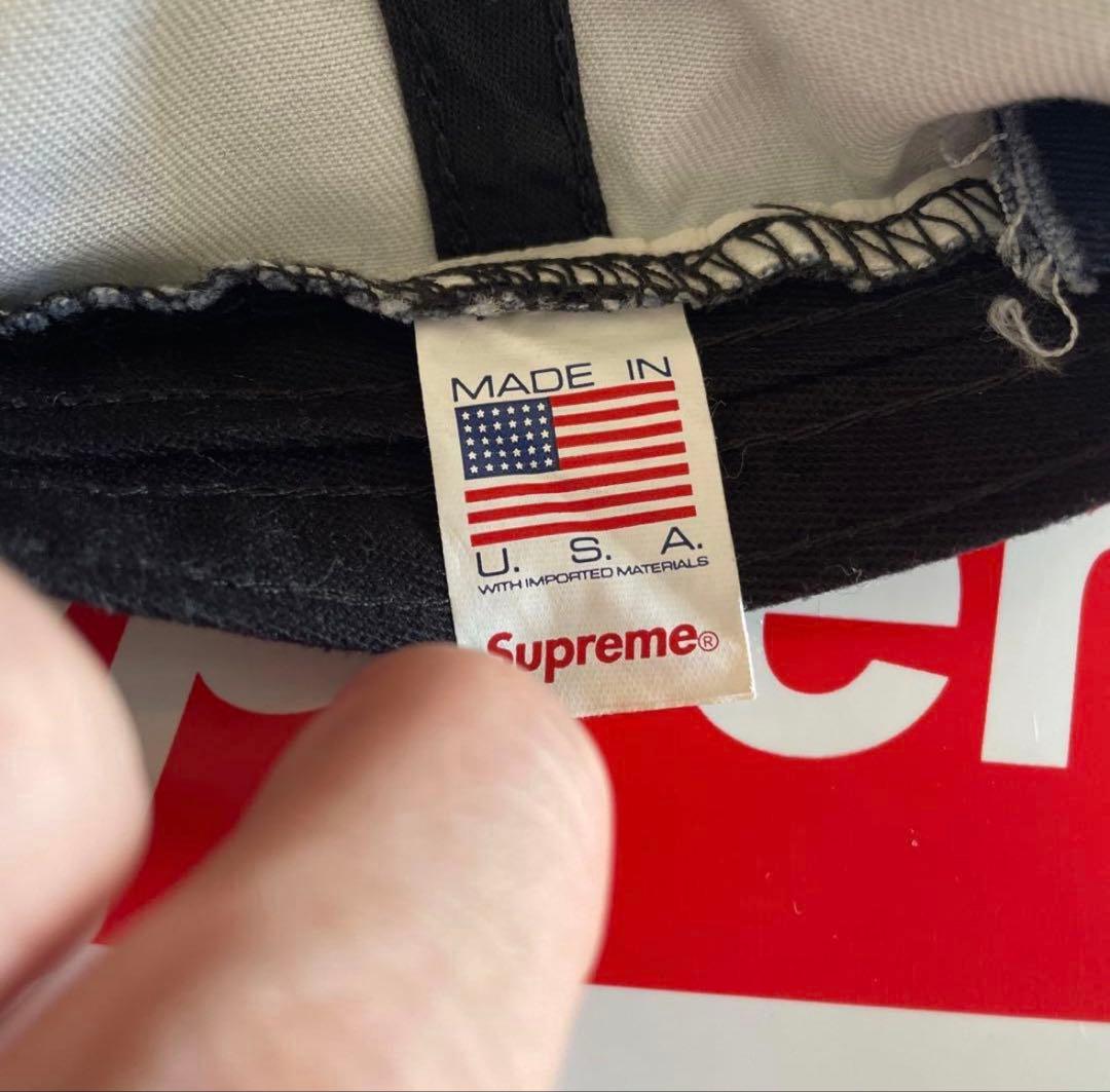 Supreme デニムキャップ S刺繍 ネイビー