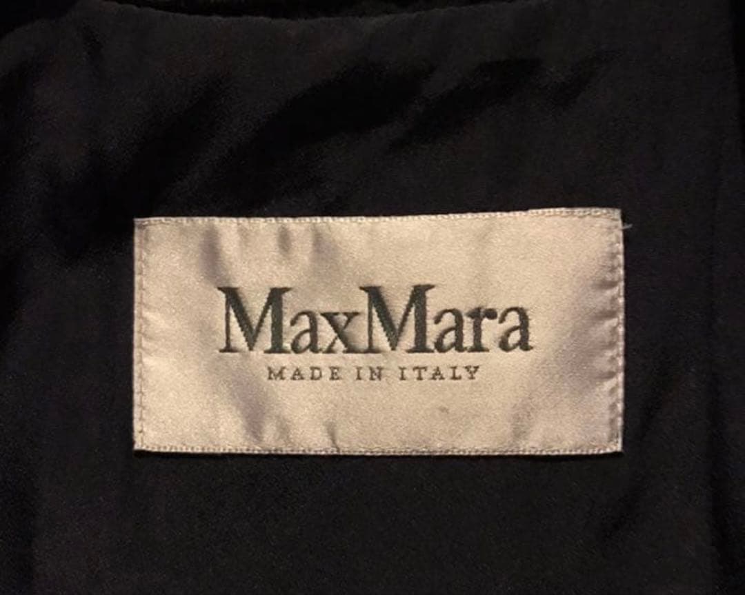 Max Mara 白タグ　濃紺ロングコート　スプリングコート