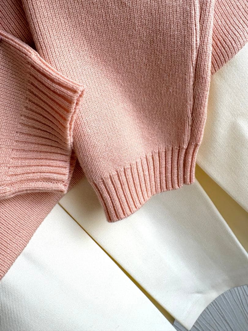 Darich ネクタイシャツドッキングニットミニワンピース ピンク FREE新品