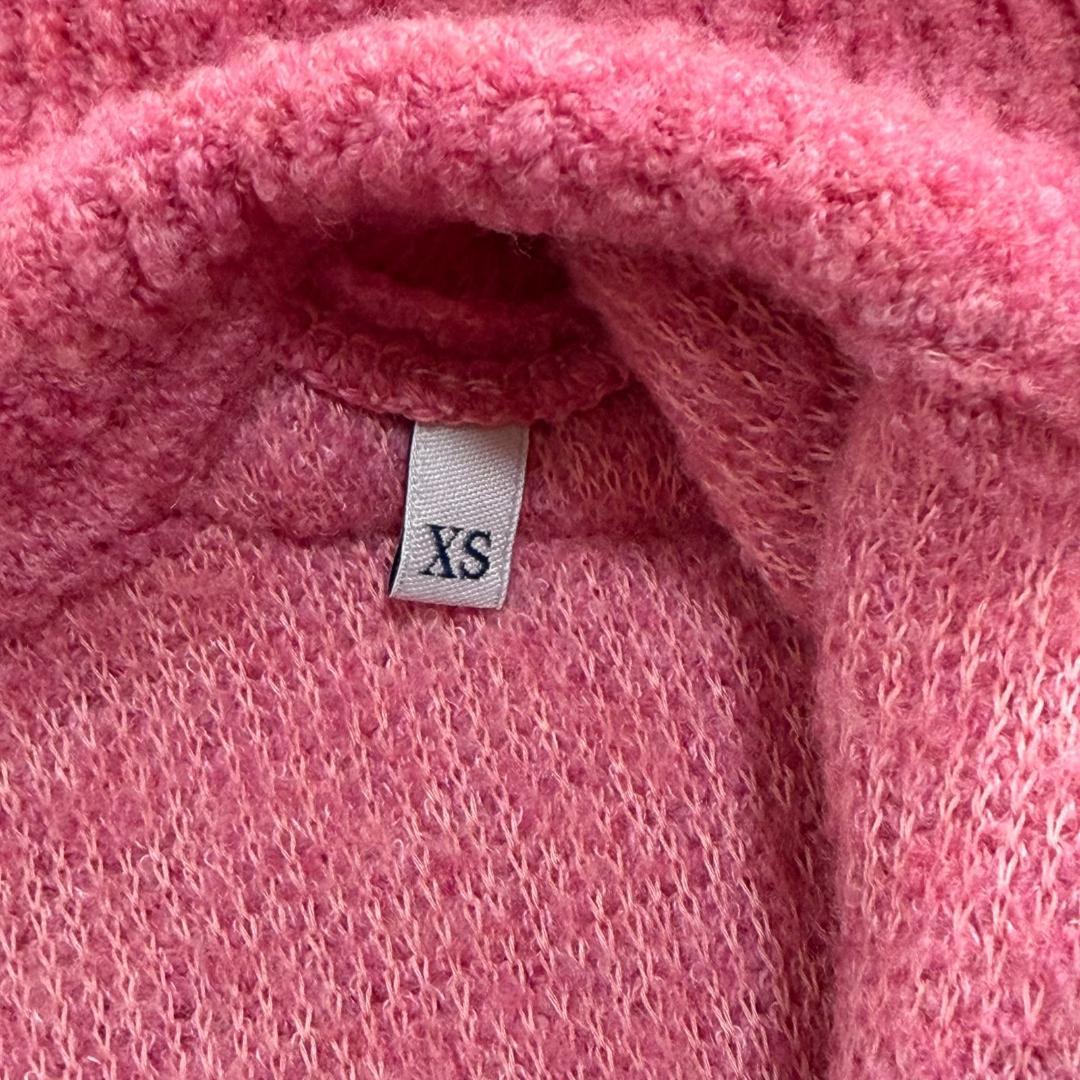 16545✨MONCLER MAGLIONE ビッグロゴ ボア ポロシャツ