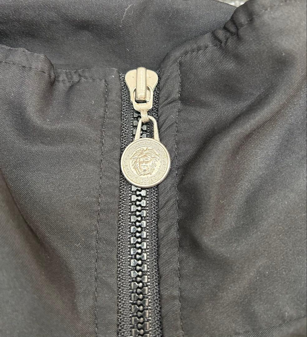 VERSACE ナイロン 半袖ジャケット ジャージ メデューサ ブラック L