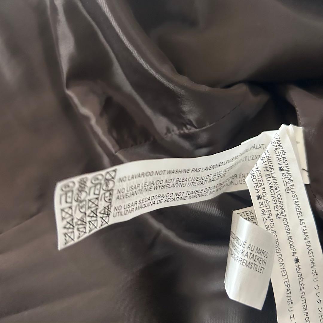 ZARA MAN ブラックタグ ノーカラージャケット EUR54 大きいサイズ
