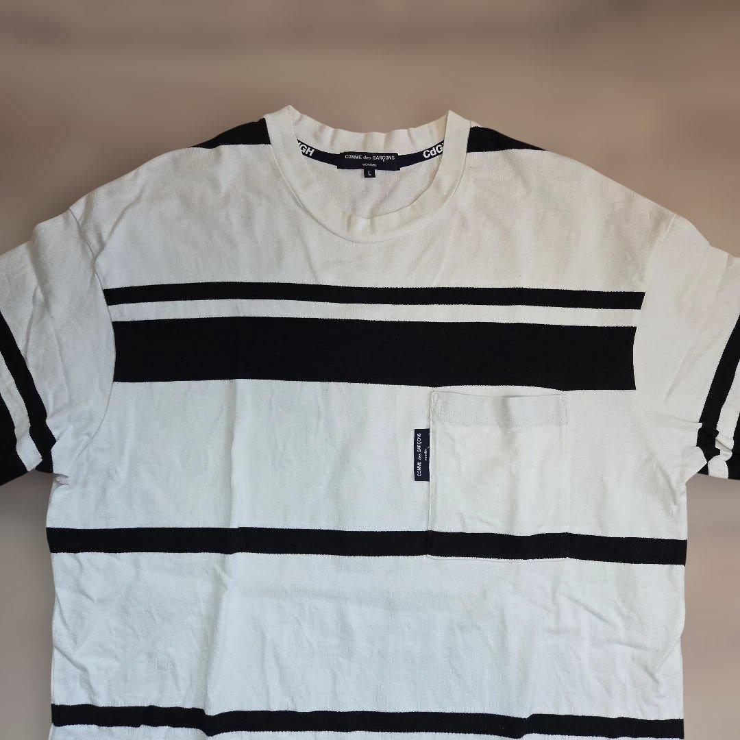 COMME des GARCONS HOMME ボーダー　ポケット　半袖Tシャツ
