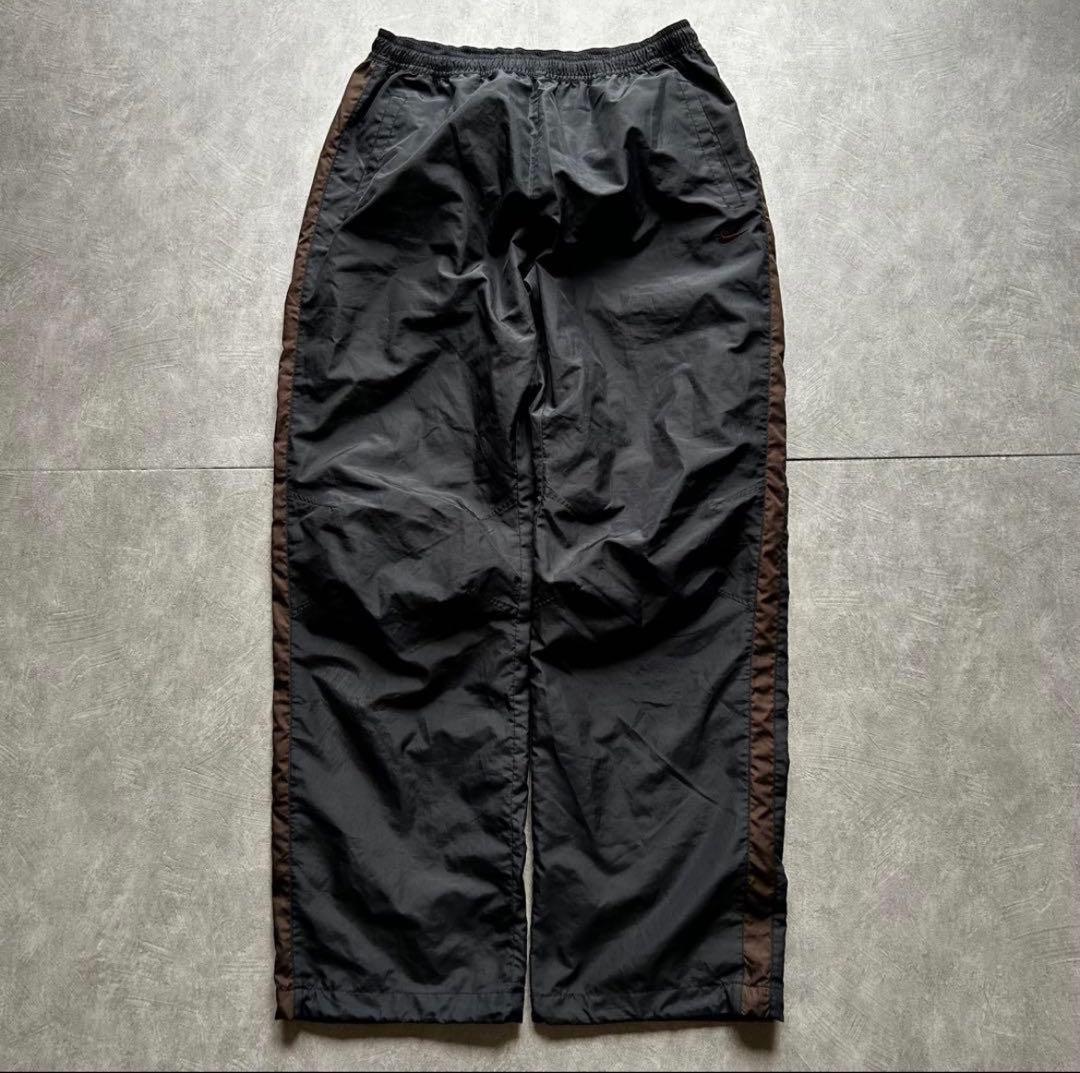 NIKE nylon pants Brack・Brown