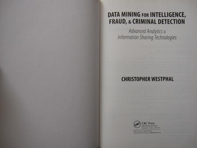 洋書 Data Mining for Intelligence, Fraud