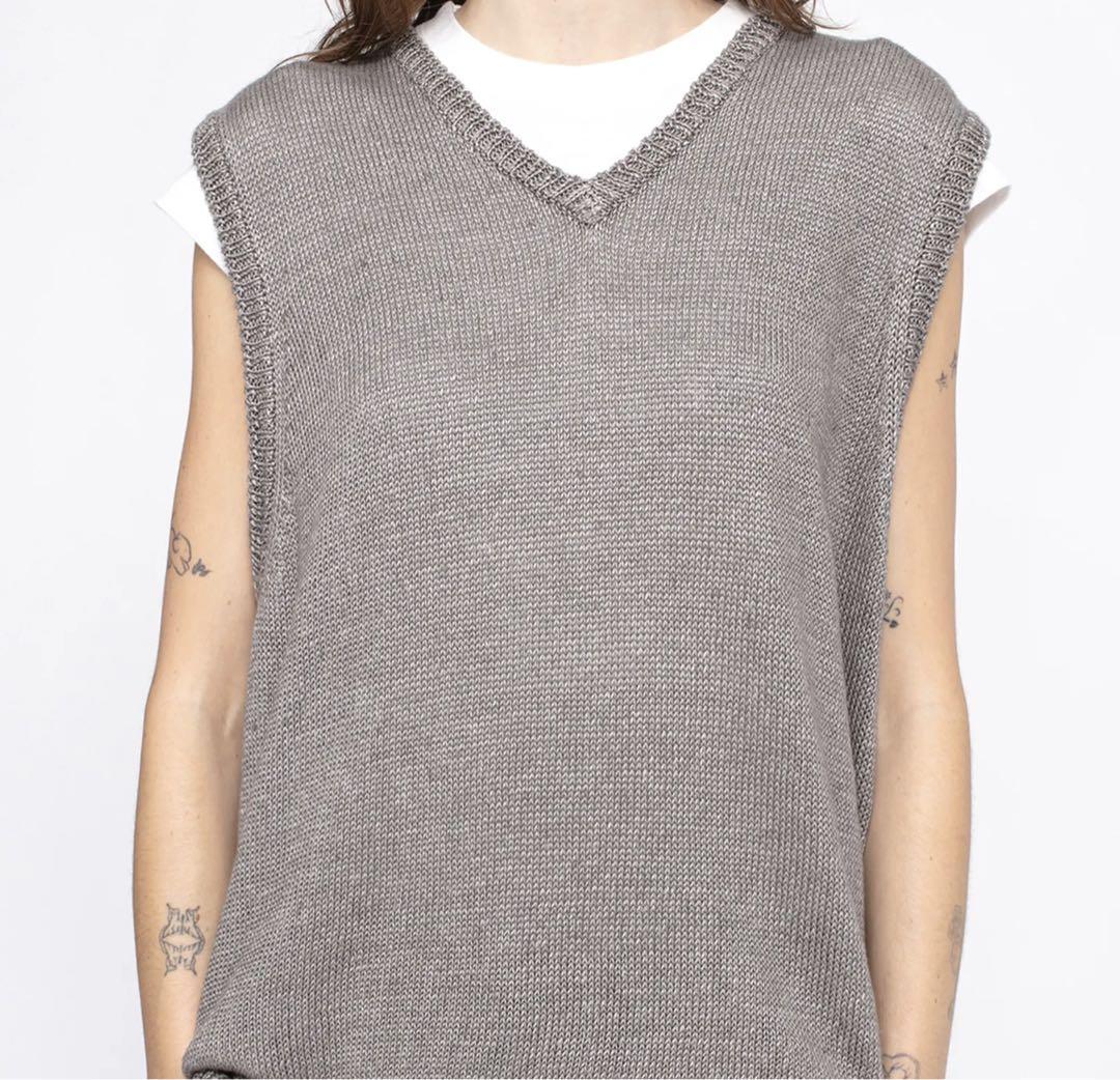 【STUSSY SU24】ステューシー Loose Knit Linen ベスト