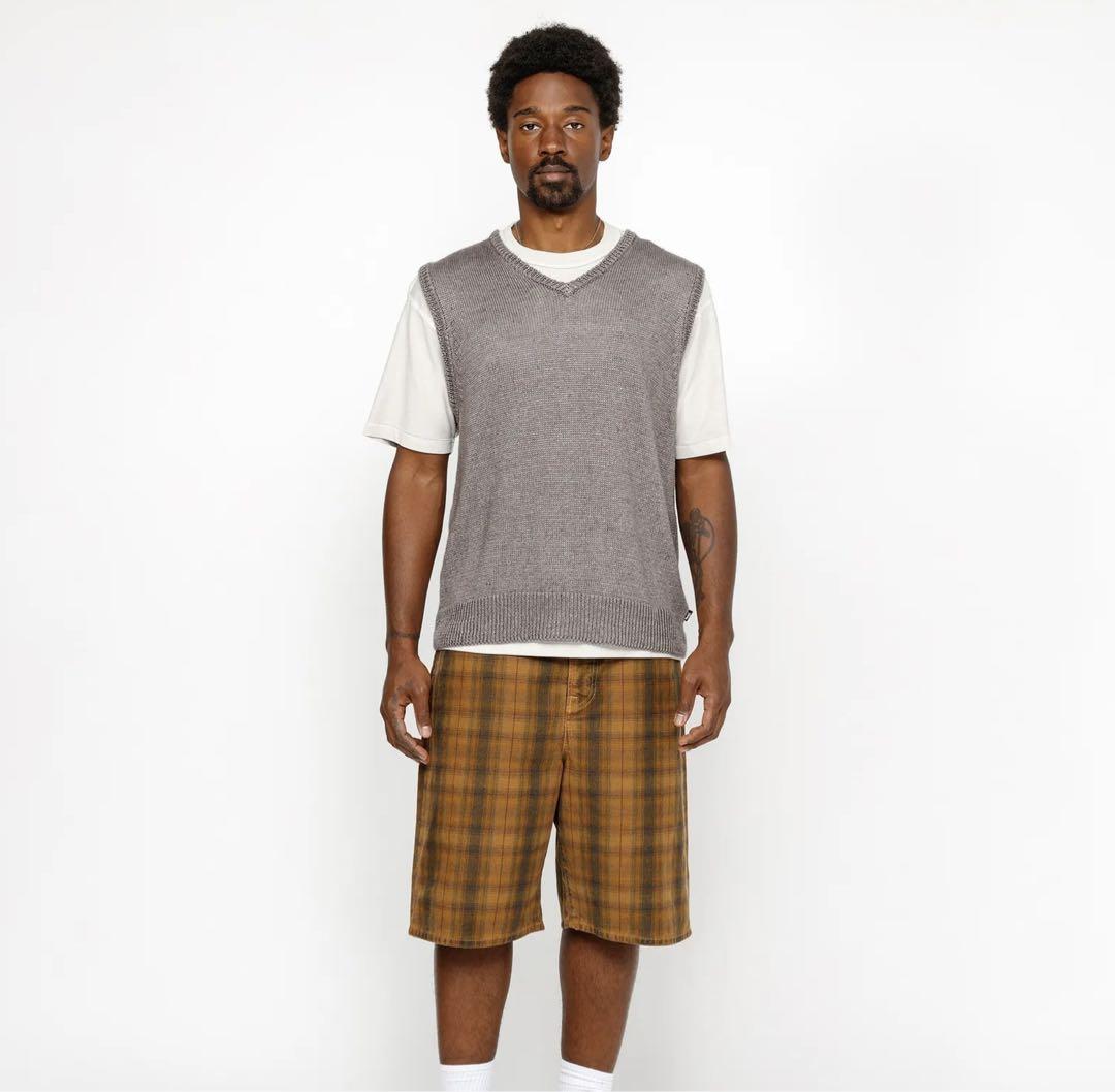 【STUSSY SU24】ステューシー Loose Knit Linen ベスト