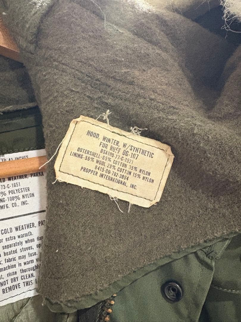 米軍実物M65フィッシュテール マッコイズ バズリクソンズ テンダーロイン