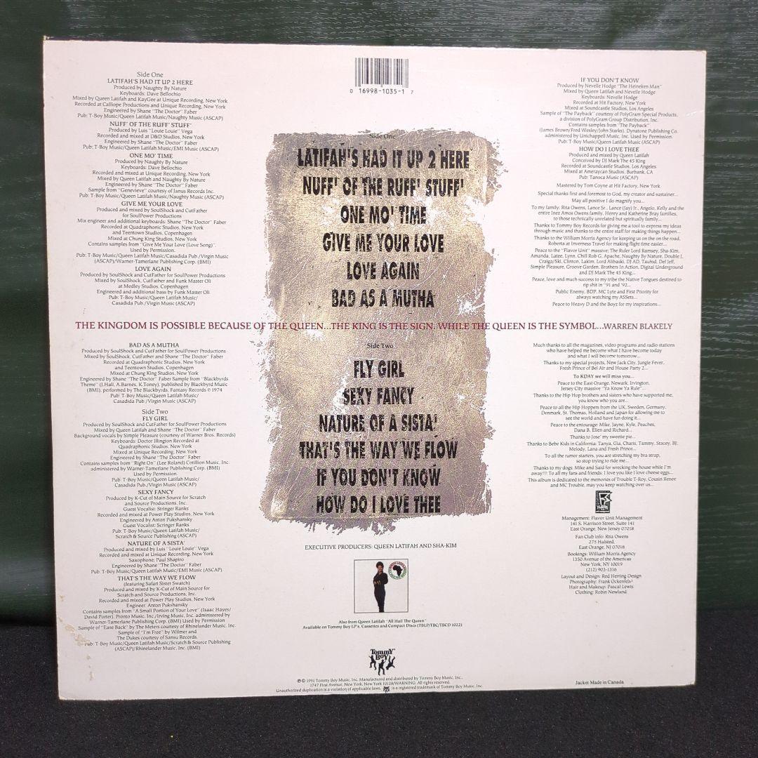 Queen Latifah 「Nature of a Sista」LP