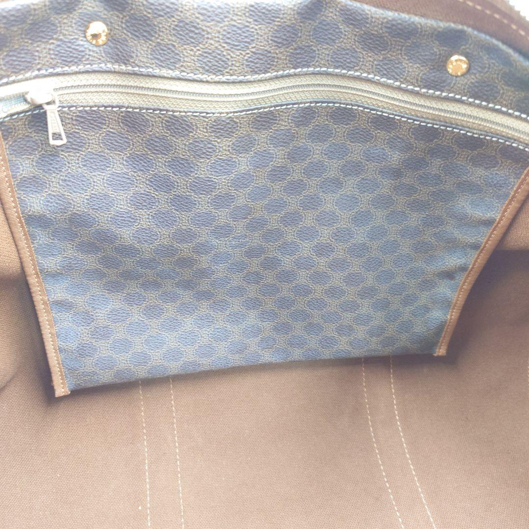 廃盤品 CELINE ボストンバッグ ヴィンテージ マカダム ヌメ革 セリーヌ