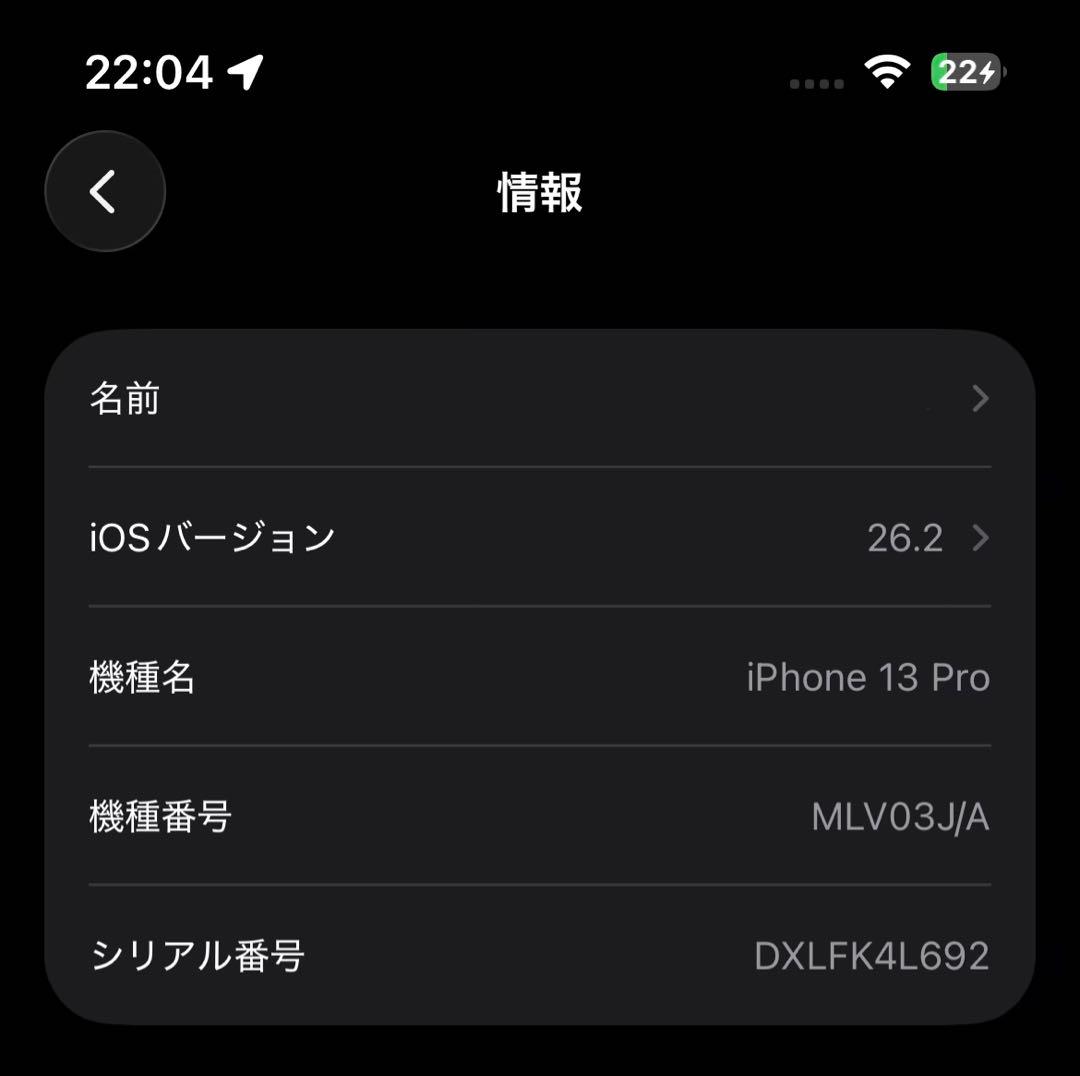 iPhone13pro 512GB シエラブルー