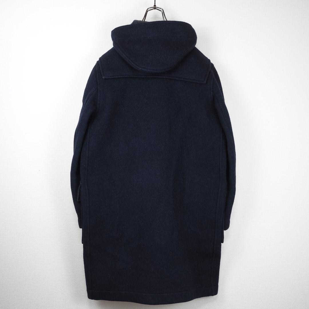 G4514*英国製☆GLOVERALL☆ウール☆ダッフルコート☆紺ネイビー