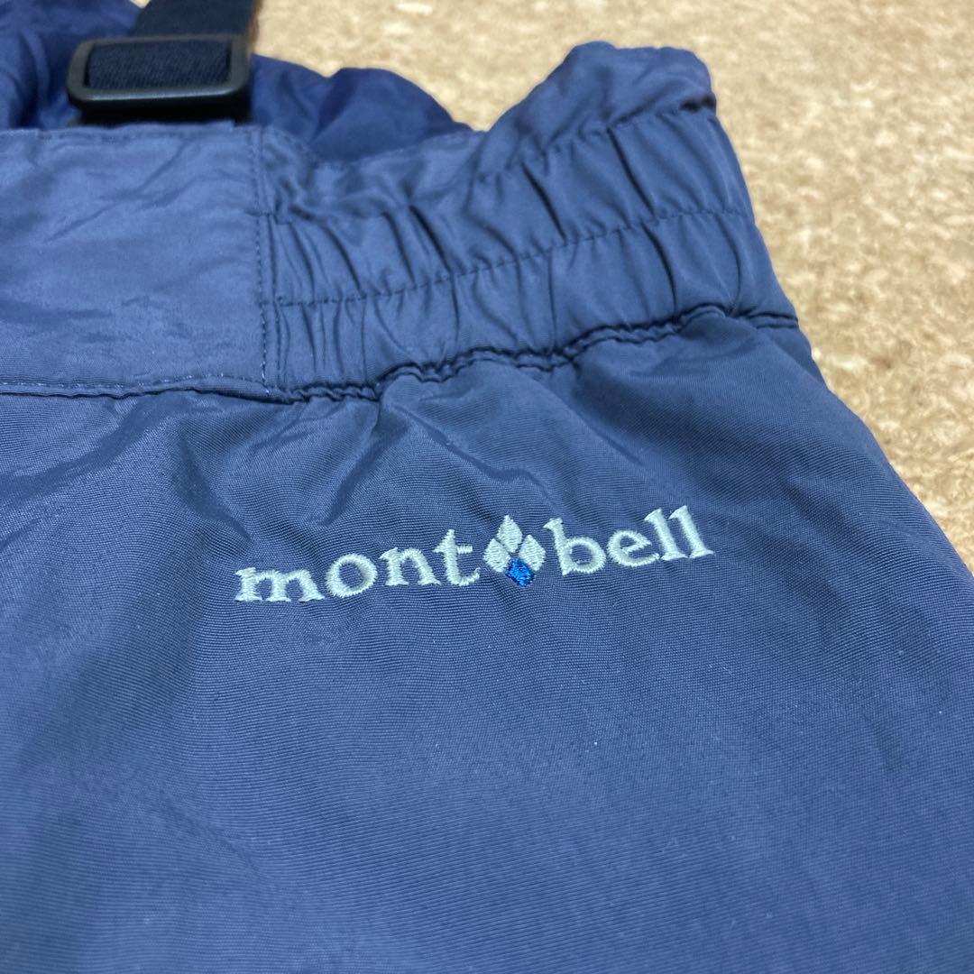 【美品】モンベルmont-bellスキーパンツ スキーウェア 120キッズ子供紺