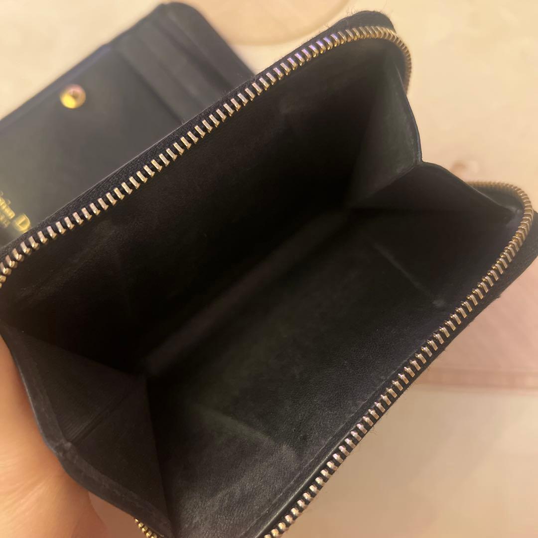 Dior Caro Scarlet ウォレット　カナージュ カーフスキン