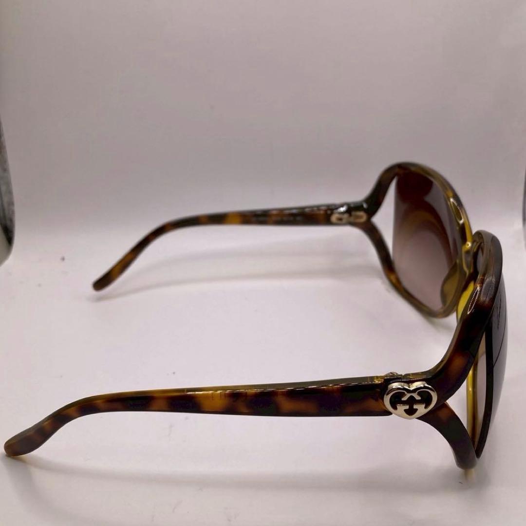 美品　GUCCI グッチ サングラス ハート インターロッキング GG べっ甲