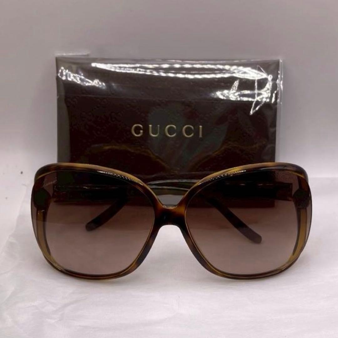 美品　GUCCI グッチ サングラス ハート インターロッキング GG べっ甲