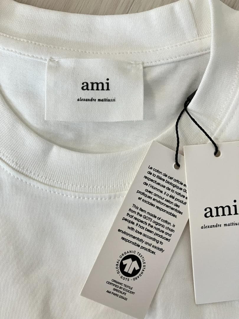 新品アミパリス(AmiParis)　ロングTシャツ　Sサイズ　白