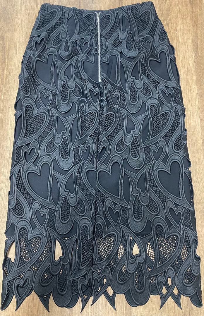 【美品】38 CELFORD ハートレースタイトスカート