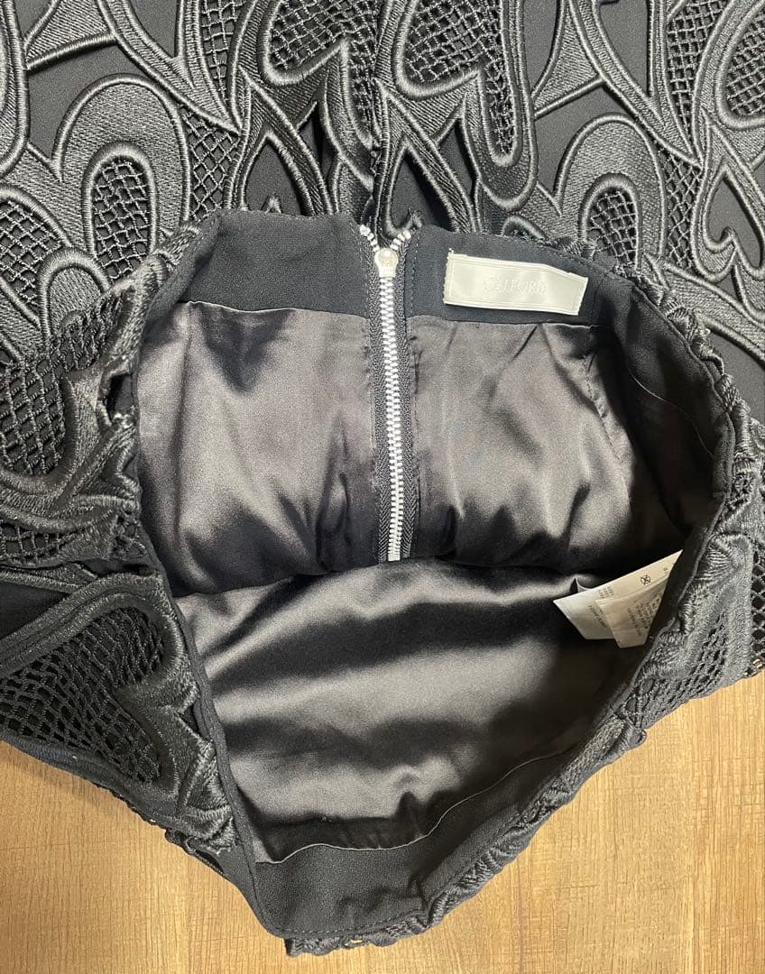 【美品】38 CELFORD ハートレースタイトスカート