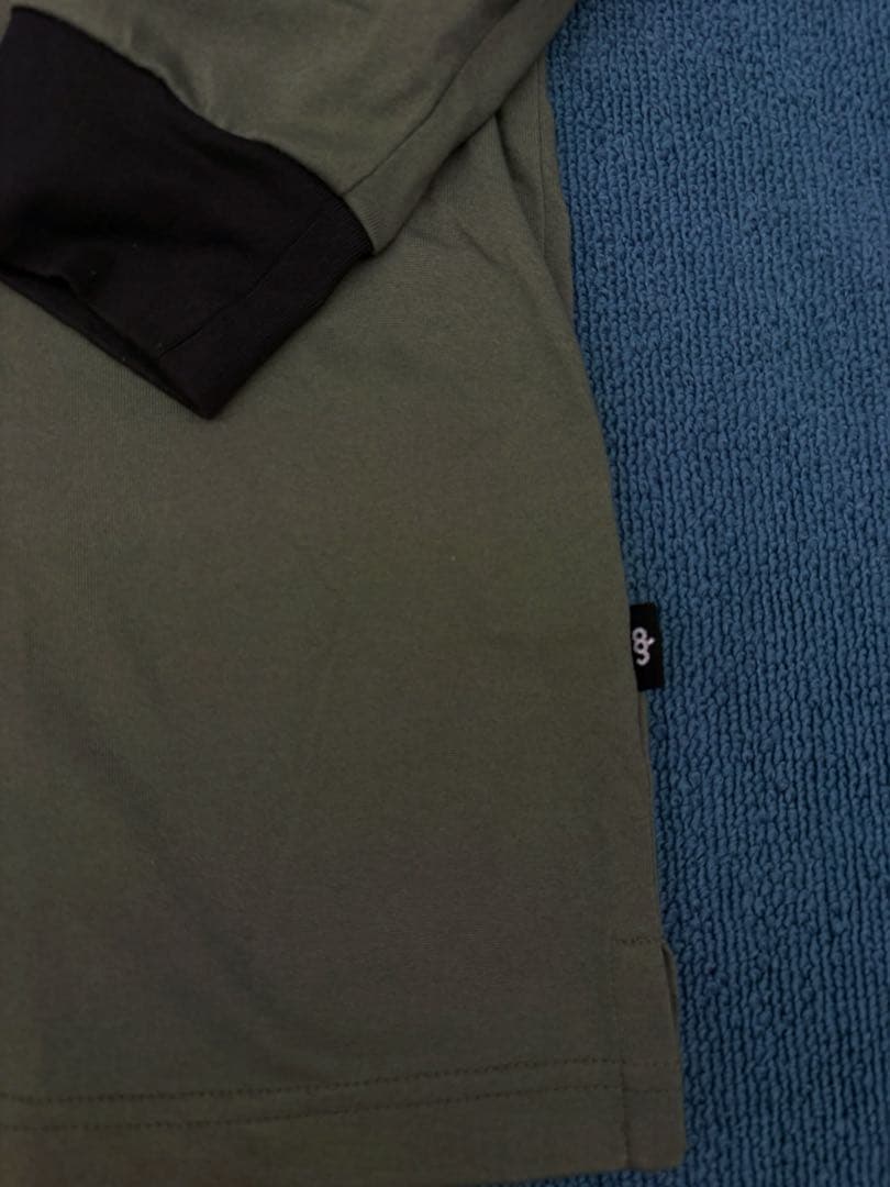 メンズウェア 8G SHOOT BOX LOGO MOCK NECK TEE KHAKI L