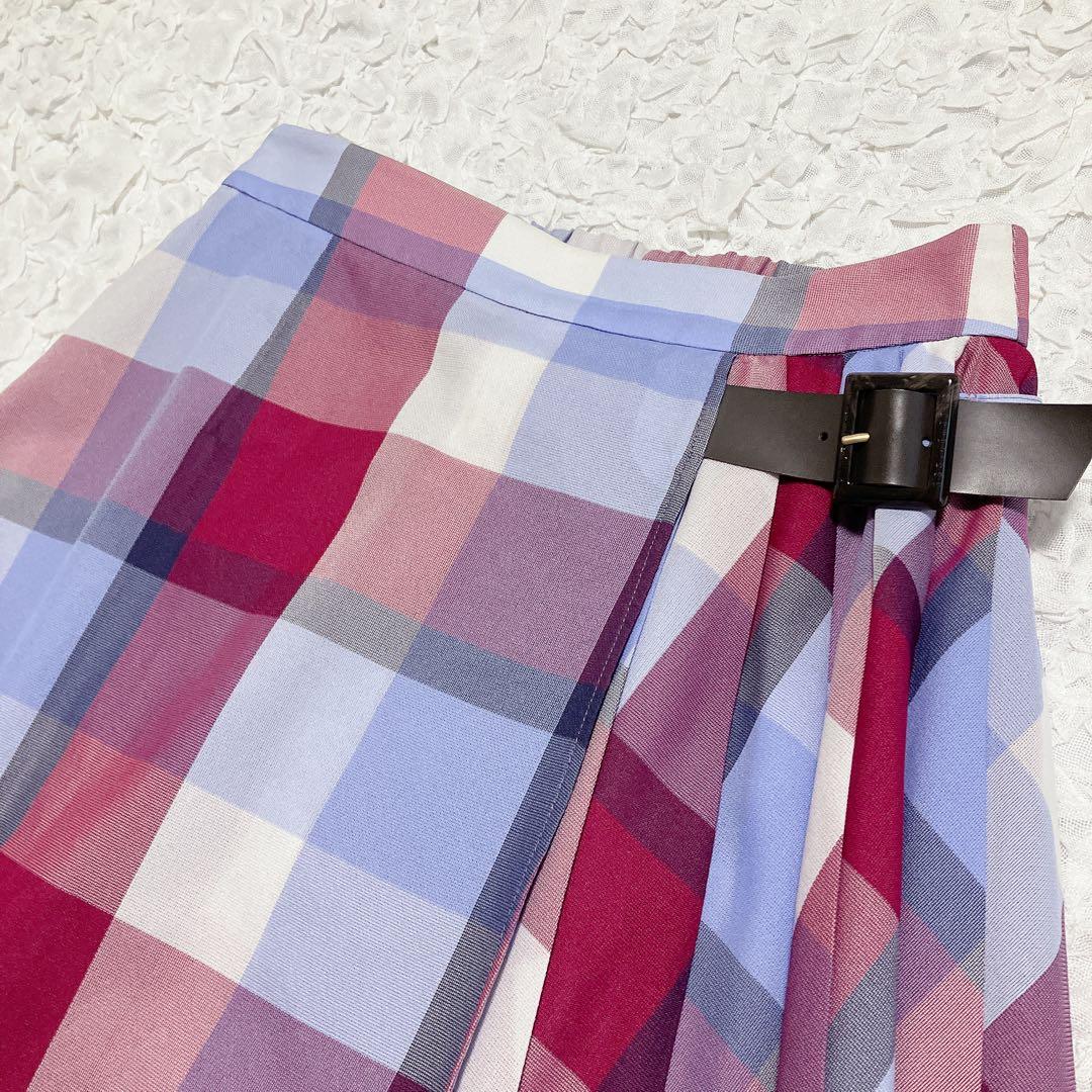 完売品【25SS】クレストブリッジチェックカラミクロスロングスカート 38