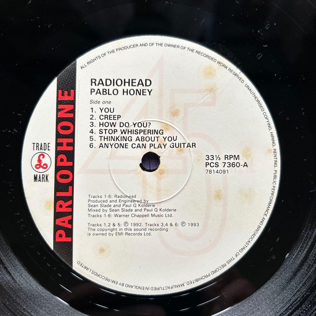 RADIOHEAD / Pablo Honey 12インチレコード
