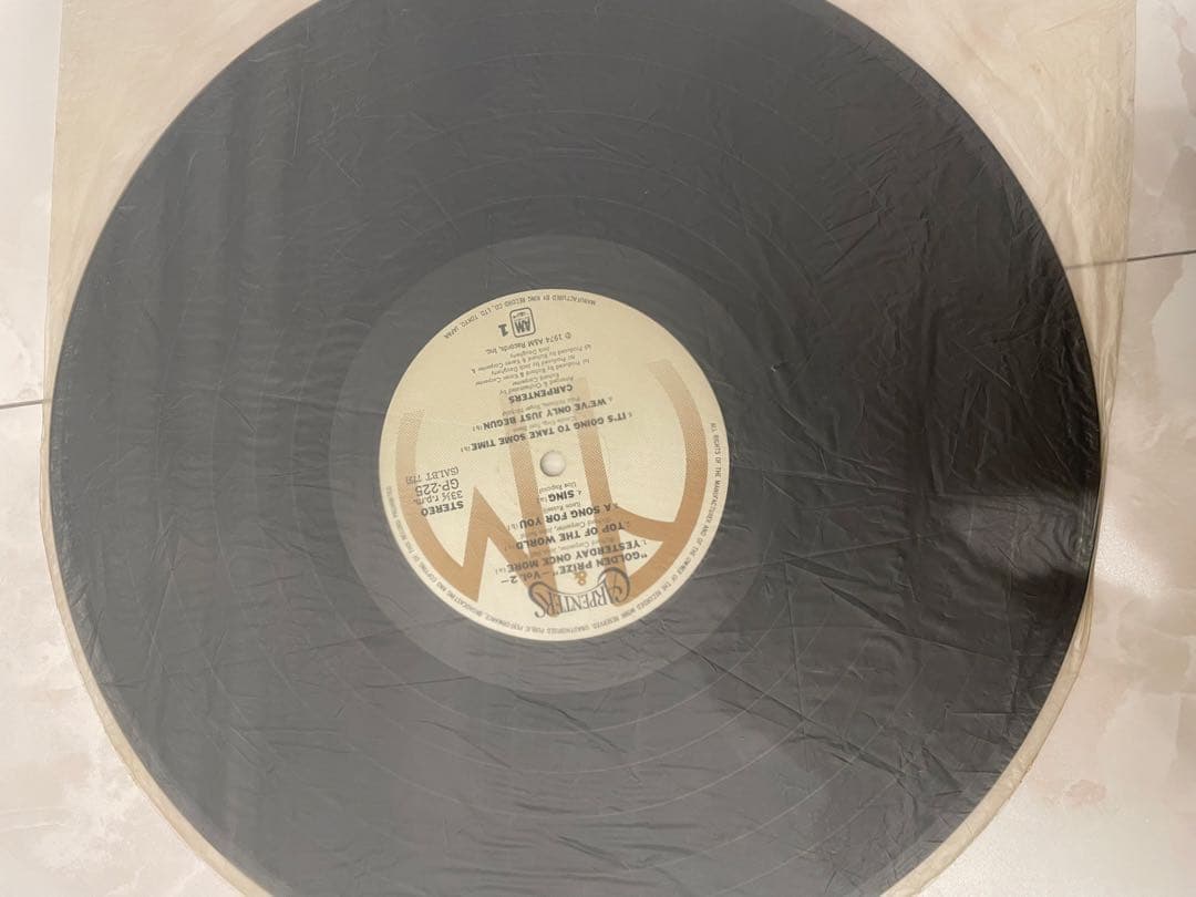 Carpenters GOLDEN PRIZE Vol. 2 レコード