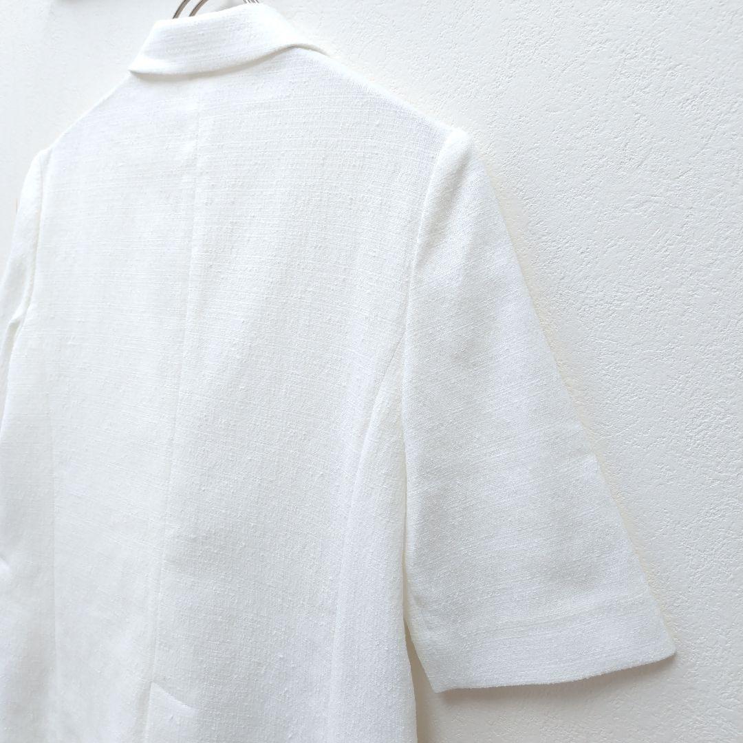 美品✨アナイ 24SS 定価4.7万 ブッチャーハーフスリーブジャケット 36