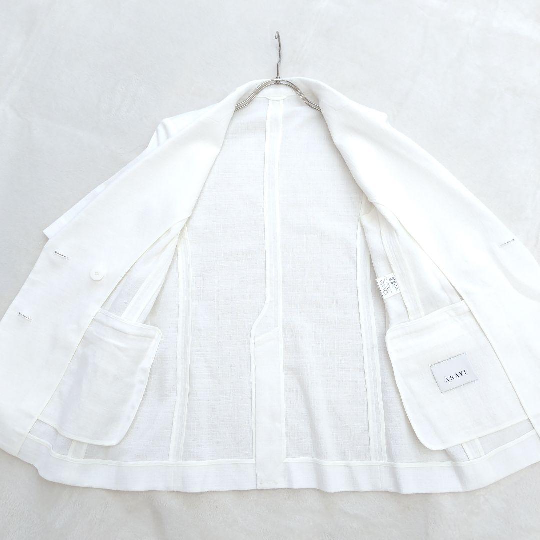 美品✨アナイ 24SS 定価4.7万 ブッチャーハーフスリーブジャケット 36