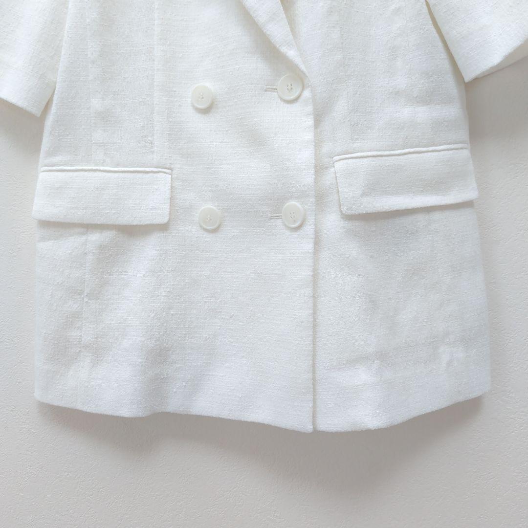 美品✨アナイ 24SS 定価4.7万 ブッチャーハーフスリーブジャケット 36