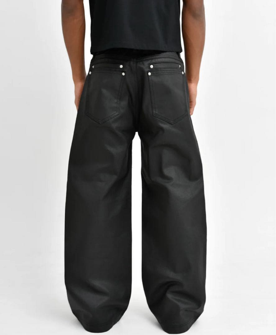 新品未使用Stacked Oil Coating Loose Fit Pants