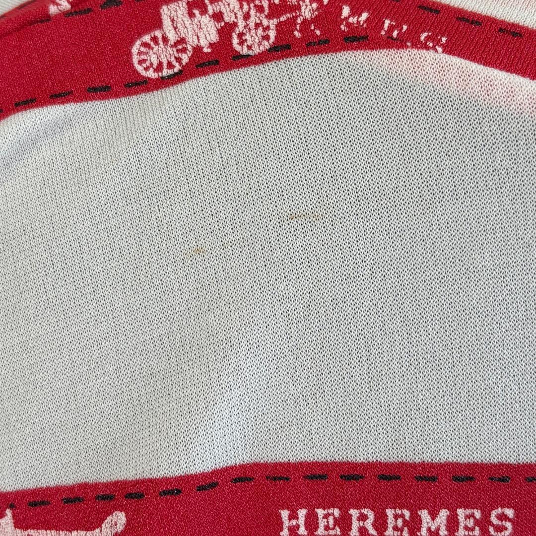 HERMES エルメス 総柄 半袖Tシャツ L