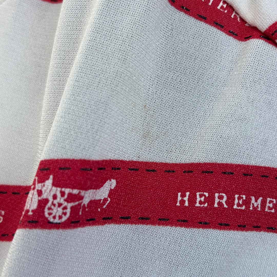HERMES エルメス 総柄 半袖Tシャツ L