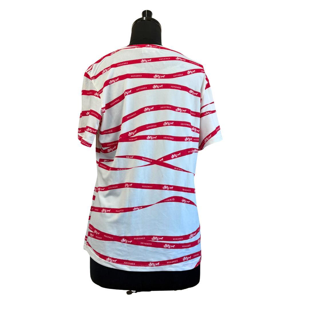HERMES エルメス 総柄 半袖Tシャツ L
