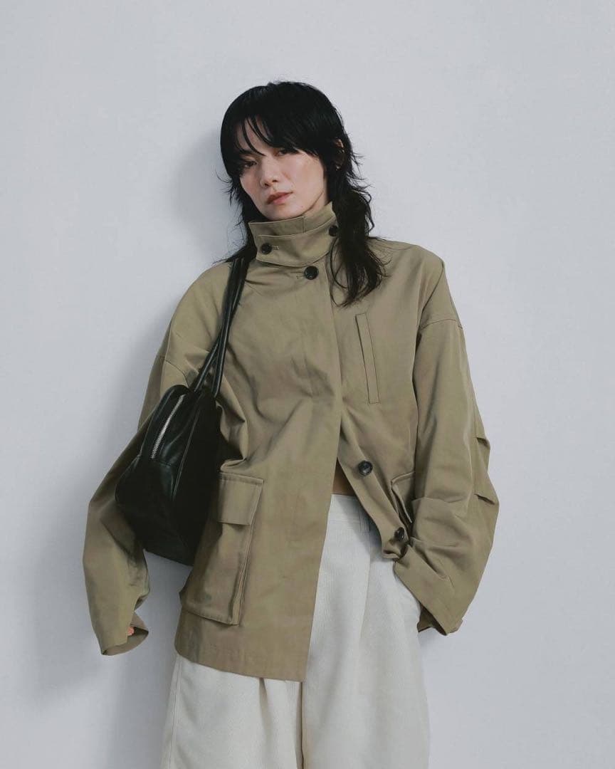 anuke アンヌーク　Over Half Coat ベージュ38