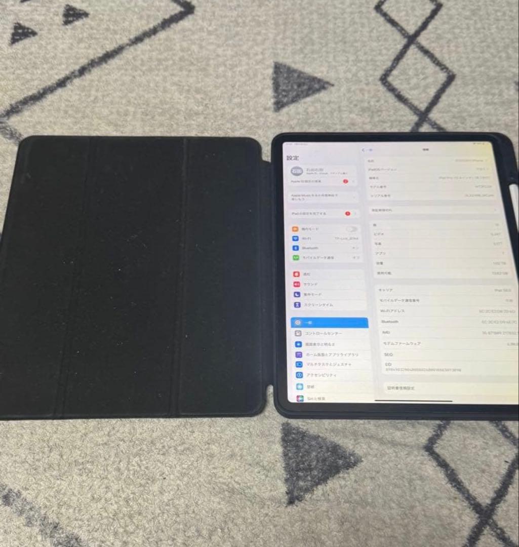 【*Q様 iPad Pro (12.9インチ) 第3世代1TB 本体　画面に黄ば