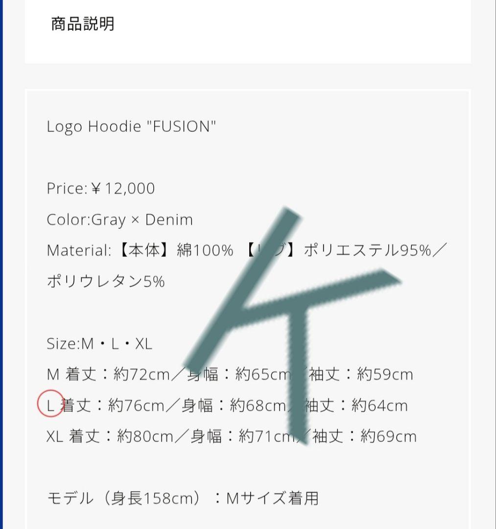 さ*ん様 Vaundy FUSION 新品未開封 ロゴフーディ Lサイズ