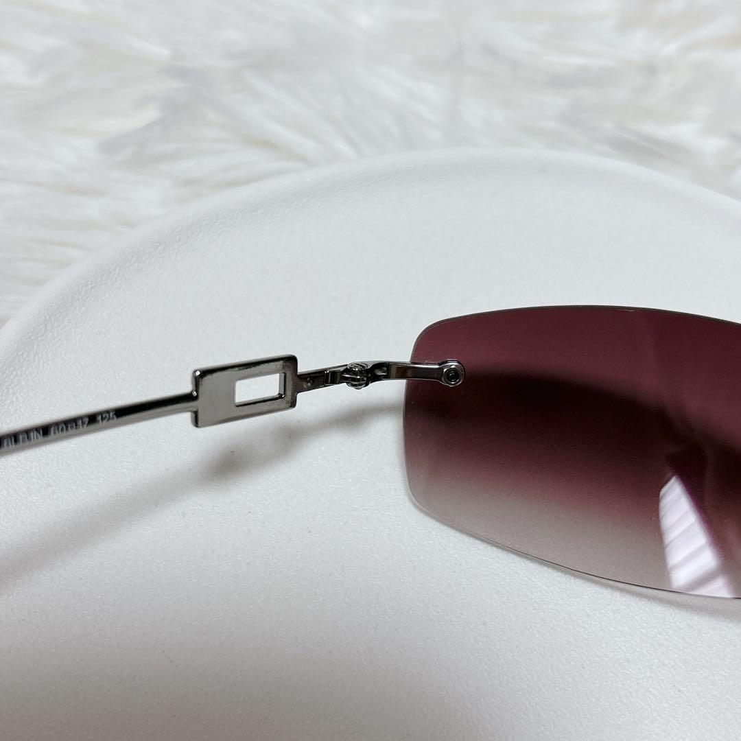 ✨美品✨GUCCI サングラス アイウェア リムレス ラインストーン Gロゴ