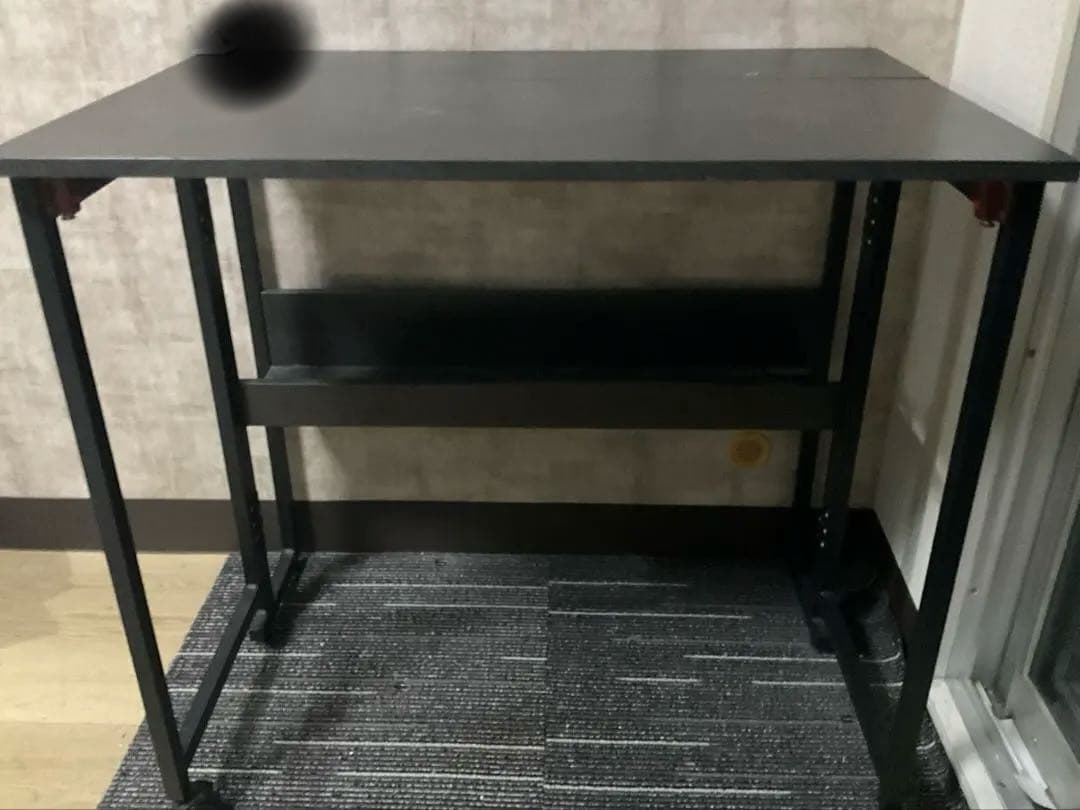 ダークグレー 折りたたみパソコンデスク